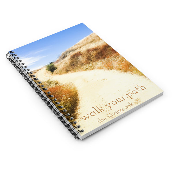 journal, california trail, "walk your path"